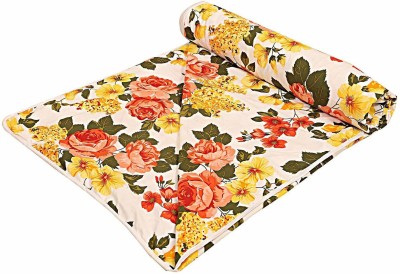 AQRate Floral Single Dohar for  AC Room(Poly Cotton, Multicolor)