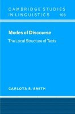Modes of Discourse(English, Hardcover, Smith Carlota S.)