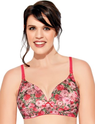 Enamor High Coverage, Wirefree F065 Curve Support Neckline Women T-Shirt Lightly Padded Bra(Multicolor)