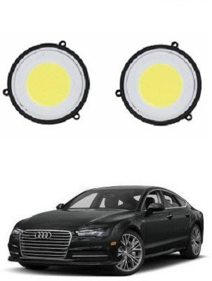 ACCESSOREEZ Round Shape COB LED DAYTIME RUNNING LIGHT ( DRL ) elite9506 Waterproof Car Fancy Lights ( WHITE , BLUE ) Car Fancy Lights(Blue)