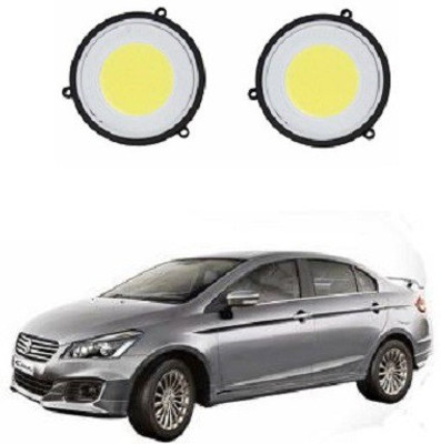 ACCESSOREEZ Round Shape COB LED DAYTIME RUNNING LIGHT ( DRL ) elite9517 Waterproof Car Fancy Lights ( WHITE , BLUE ) Car Fancy Lights(Blue)