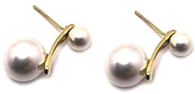 A2S2 Double pearls earring Jewelry natural freshwater pearl 2020 new arrival women gifts Pearl Copper Stud Earring