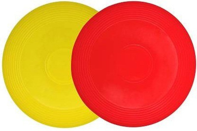 FALCON Sports Flying Disc 9 Inch (Multi color) Pack of 2 | Indoor and Outdoor Fun Games Plastic Sports Frisbee