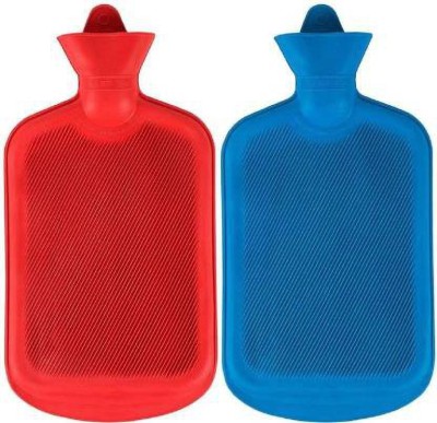 SQE joint, back, muscle pain water bag/pouch Pain Relief Pack of 2 Non Electric Hot Water Bottle rubber hot water bag 2 L Hot Water Bag (Multicolor) Non-electrical 2 L Hot Water Bag(Multicolor)