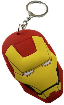 Relicon Two Sided Iron Man Face Avengers Infinity War Superhero (Design-1) Rubber Keychain for Car Bike Men Keyring Key Chain