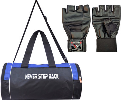 VICTORY Combo Dynamic Sports Bag with Premium Glove Fitness Accessory Kit Kit