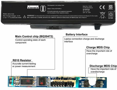 Maxelon maxg580 6 Cell Laptop Battery