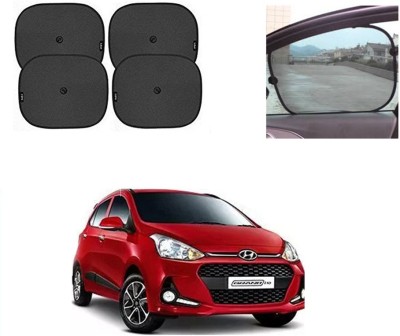 Feelitson Side Window Sun Shade For Hyundai Grand i10(Black)