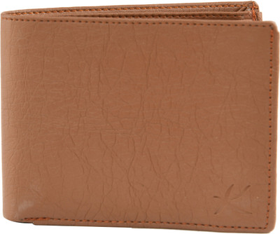 Winsome Deal Men Casual Tan Artificial Leather Wallet(8 Card Slots)
