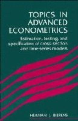 Topics in Advanced Econometrics(English, Hardcover, Bierens Herman J.)