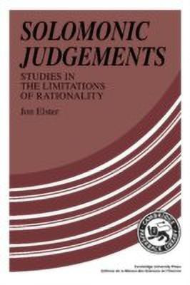Solomonic Judgements(English, Paperback, Elster Jon)