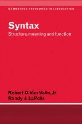 Syntax(English, Paperback, Valin Robert D. van Jr)