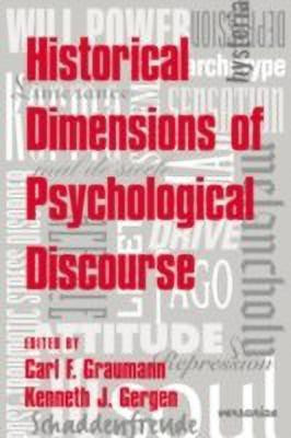 Historical Dimensions of Psychological Discourse(English, Hardcover, unknown)