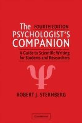 The Psychologist's Companion(English, Hardcover, Sternberg Robert J.)