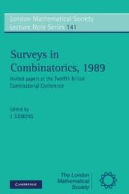 Surveys in Combinatorics, 1989(English, Paperback, unknown)