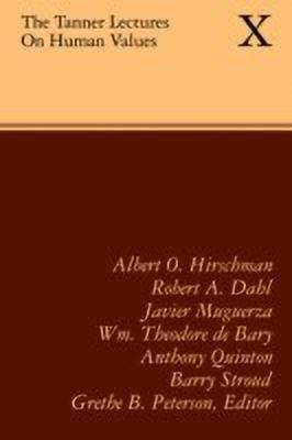 The Tanner Lectures on Human Values(English, Paperback, unknown)