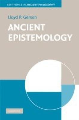 Ancient Epistemology(English, Hardcover, Gerson Lloyd P.)