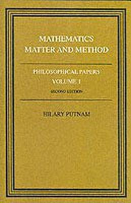 Philosophical Papers: Volume 1, Mathematics, Matter and Method(English, Paperback, unknown)