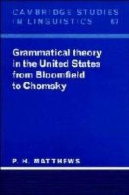 Grammatical Theory in the United States(English, Hardcover, Matthews P. H.)