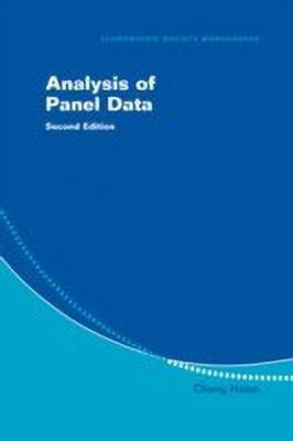 Analysis of Panel Data(English, Hardcover, Hsiao Cheng)