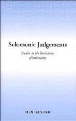 Solomonic Judgements(English, Hardcover, Elster Jon)