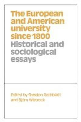 The European and American University since 1800(English, Hardcover, unknown)