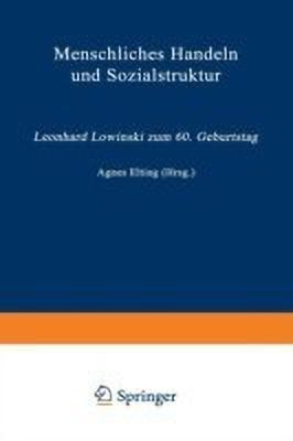 Menschliches Handeln und Sozialstruktur(German, Paperback, unknown)