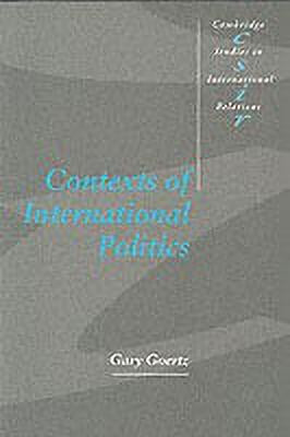 Contexts of International Politics(English, Paperback, Goertz Gary)