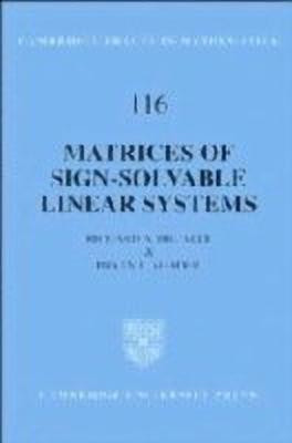 Matrices of Sign-Solvable Linear Systems(English, Hardcover, Brualdi Richard A.)