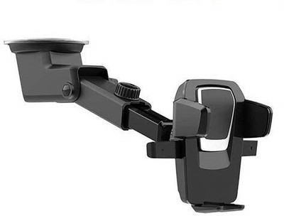 RHONNIUM Car Mobile Holder for Dashboard, Windshield, Anti-slip(Black)