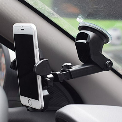 Wifton Car Mobile Holder for Dashboard, Anti-slip, Clip, Windshield(Jade Black)