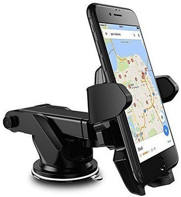 RHONNIUM Car Mobile Holder for Dashboard, Windshield, Anti-slip(Black)