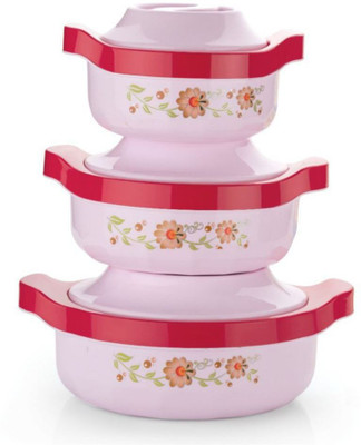 Analog Kitchenware Casserole Set / Casserole Combo Set Of 3 Pic Pack of 3 Cook and Serve Casserole Set(800 ml, 1500 ml, 2500 ml)