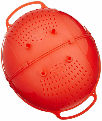 BM KITCHENWARE FRUIT BASKET RED Collapsible Colander(Red Pack of 1)