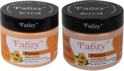 fabzy London Papaya Scrub & Pack Combo 500 x 2 ML(1000 ml)