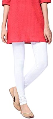 HRIKSHIKA FASHION Churidar  Western Wear Legging(White, Solid)