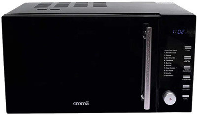 Croma 25 L Convection & Grill Microwave Oven(CRAM0191, Black)