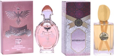 NP NEW PERFUMES So Love & Mukhallat Perfume Gift Pack of 2 Eau de Parfum  -  100 ml(For Men & Women)