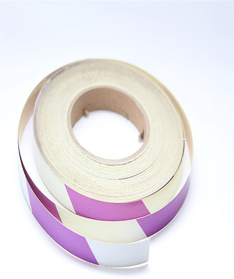 Laps of Luxury GD699 12.7 mm x 3.65 m Purple, White Reflective Tape(Pack of 1)