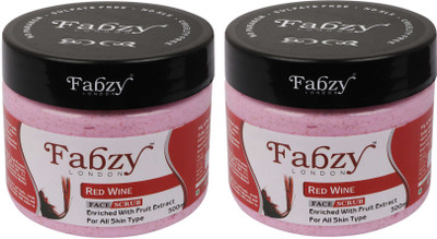 fabzy Red Wine scrub combo 500 x 2 Scrub(1000 ml)