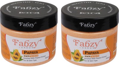 fabzy London Papaya Scrub Combo 500 x2 ML Scrub(1000 ml)