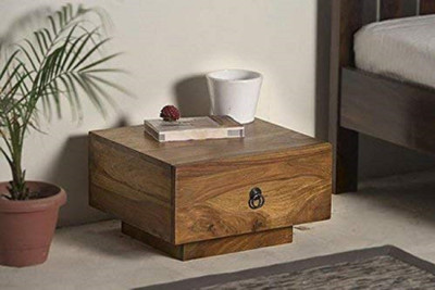 Shagun Arts Wooden Bedside End Table Solid Wood Bedside Table(Finish Color - Brown)