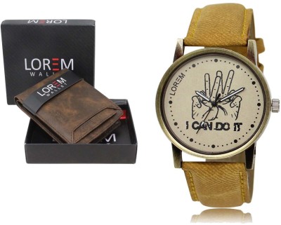 LOREM LrWL-04--LK-30 New Stylish Brown - Orange Color Analog Watch  - For Men