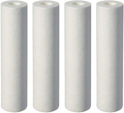 Morning Star Technology PP Spun 10-inch 5-micron Cartridge for RO Water Purifier, White (Pack of 04 ) Wound Filter Cartridge(0.005, Pack of 4)
