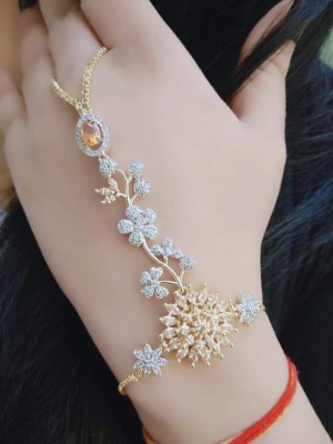 crystal fashion store Alloy Diamond Gold-plated Ring Bracelet