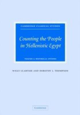 Counting the People in Hellenistic Egypt: Volume 2, Historical Studies(English, Hardcover, Clarysse Willy)