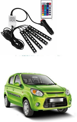 PECUNIA LED DC 12V Multicolour Music Car Strip Lamp Light For Car Interior Under Dash Lighting Kit with Sound Active Function and Wireless Remote Control C160 Car Fancy Lights(Multicolor)