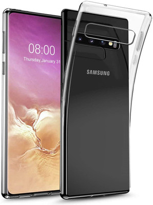 Case Creation Back Cover for Samsung Galaxy S10 Plus Soft Phone Case Slim Cover with flexible TPU Technology(Transparent, Camera Bump Protector, Silicon)