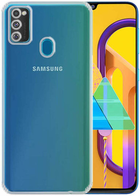 Case Creation Back Cover for Samsung Galaxy M31 Soft Phone Case Slim Cover with flexible TPU Technology(Transparent, Camera Bump Protector, Silicon)