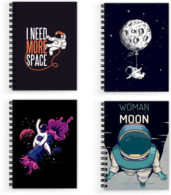 VPRINT QUALITY blank space notebook A5 Notebook Unruled 160 Pages(Multicolor, Pack of 4)